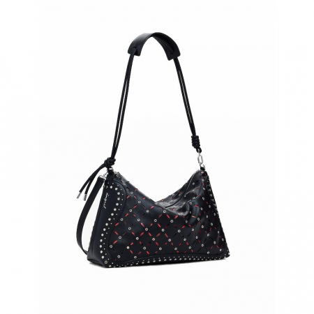Geanta de dama, Desigual, seria Poker Yankee Leiria Mini, Negru