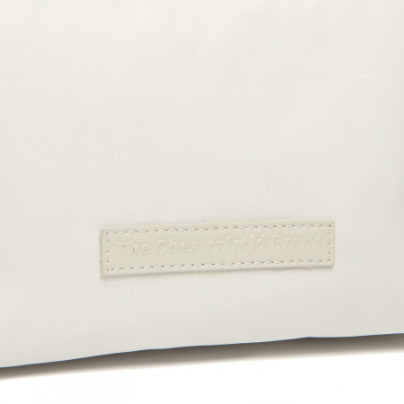 Geanta de dama din nylon si piele naturala, The Chesterfield Brand, Lovund, de mana si umar, Alb [1]