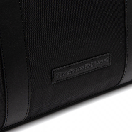 Geanta mare de dama din nylon si piele naturala, The Chesterfield Brand, Otta, de mana si umar, Negru [1]