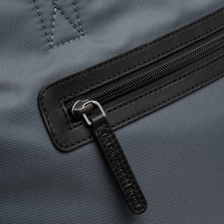 Geanta mare de dama din nylon si piele naturala, The Chesterfield Brand, Otta, de mana si umar, Gri [4]