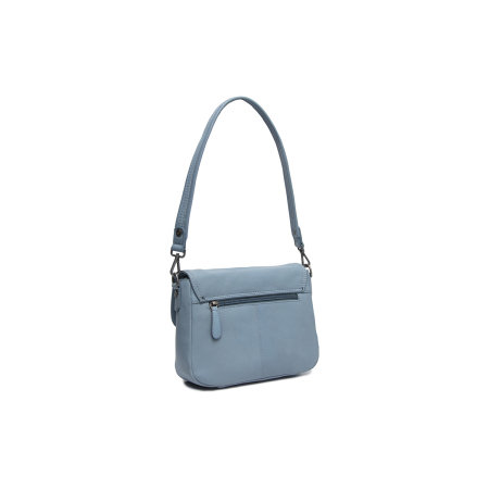 Geanta de dama, din piele naturala , de umar, The Chesterfield Brand, Miloa, Albastru deschis [7]