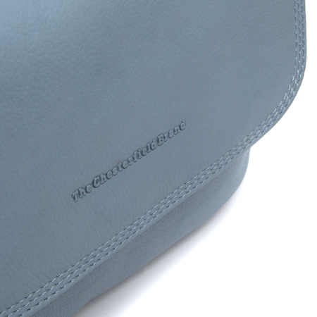 Geanta de dama, din piele naturala , de umar, The Chesterfield Brand, Miloa, Albastru deschis [4]