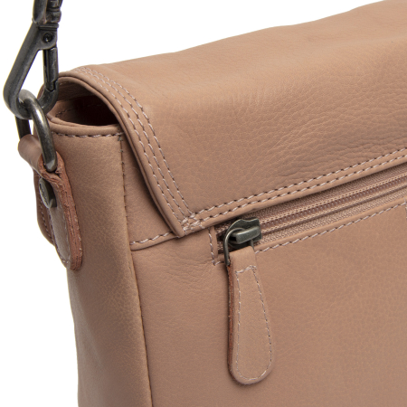 Geanta de dama, din piele naturala , de umar, The Chesterfield Brand, Miloa, Roz vintage [2]