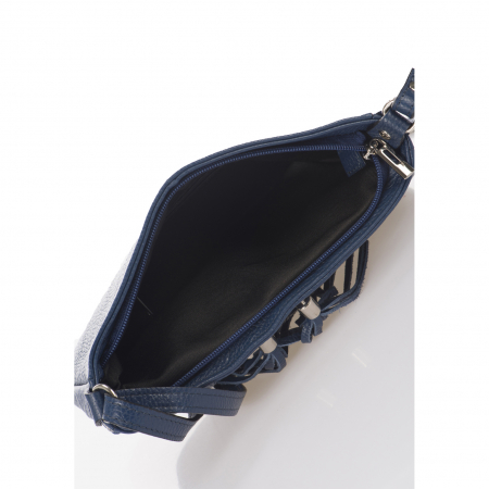 Geanta de dama, din piele naturala, Massimo Castelli, model 5387, Albastru [3]