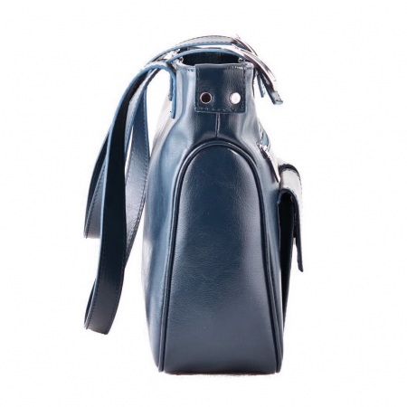 Geanta de dama, din piele naturala, model 015, Bleumarin [2]