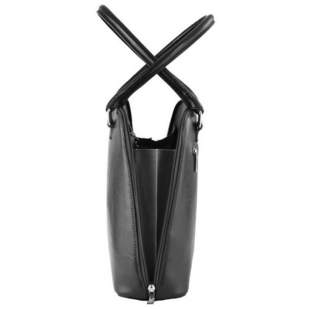 Geanta de dama, din piele naturala, model 150, Negru [2]