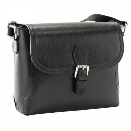 Genti de zi - Geanta de dama din piele naturala, model 219, Negru