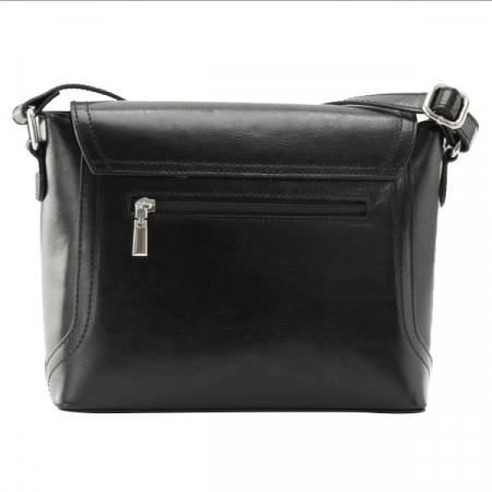 Geanta de dama din piele naturala, model 219, Negru [3]
