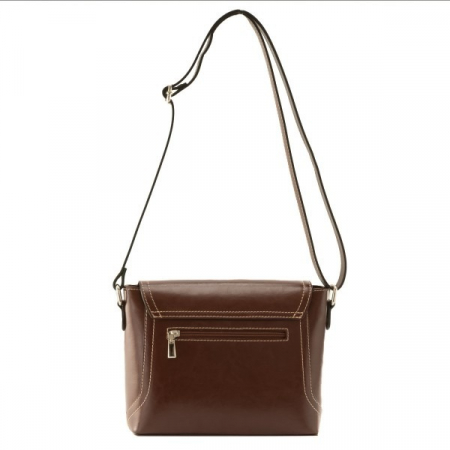 Geanta de dama din piele naturala, model 219, Maro [5]