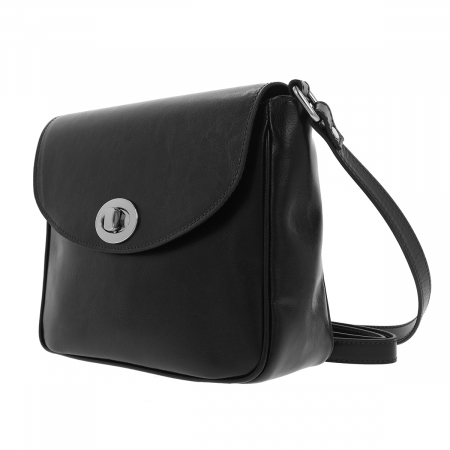Geanta de dama din piele naturala, model 255, Negru [5]