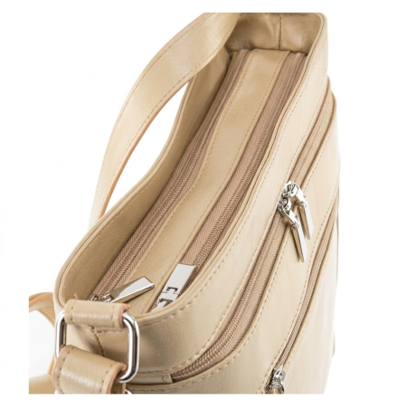 Geanta de dama din piele naturala, model 262, Bej [2]
