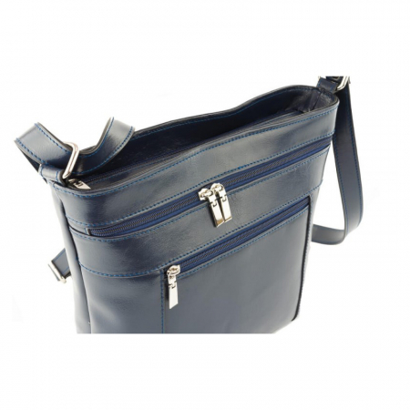 Geanta de dama din piele naturala, model 262, Bleumarin [2]