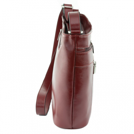 Geanta de dama din piele naturala, model 262, Bordo [4]