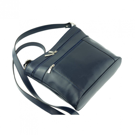 Geanta de dama din piele naturala, model 262, Bleumarin [5]