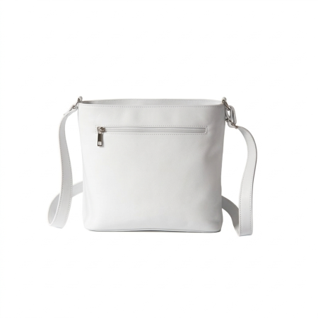 Geanta de dama din piele naturala, model 262, Alb [3]