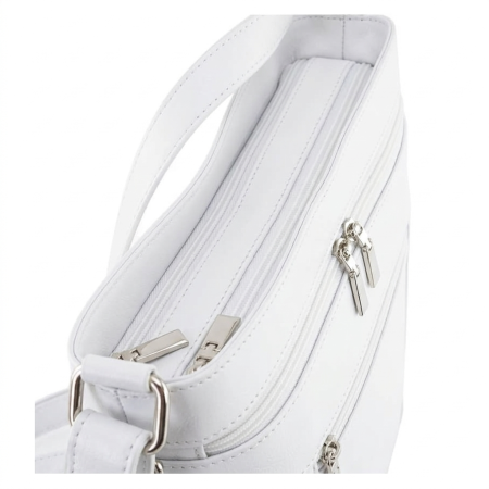 Geanta de dama din piele naturala, model 262, Alb [2]