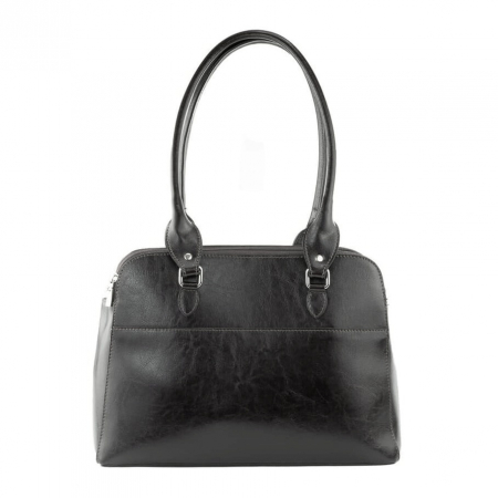 Genti de zi - Geanta de dama, din piele naturala, model 263, Negru