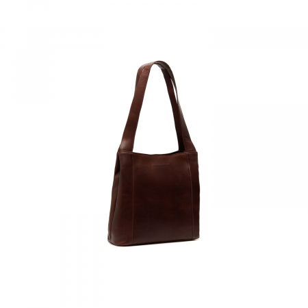 Geanta de dama din piele naturala, The Chesterfield Brand, Asti, de mana si umar, Maro inchis