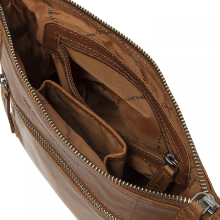 Geanta de dama din piele naturala, The Chesterfield Brand, Faro, de mana si umar, Maro coniac [5]