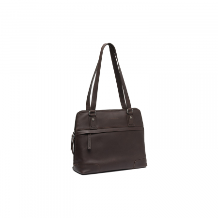 Genti de zi - Geanta de dama din piele naturala, The Chesterfield Brand, Belgrado, Maro inchis