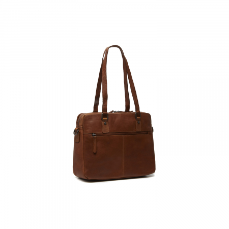 Geanta de dama din piele naturala, The Chesterfield Brand, Bergamo, Maro coniac [6]