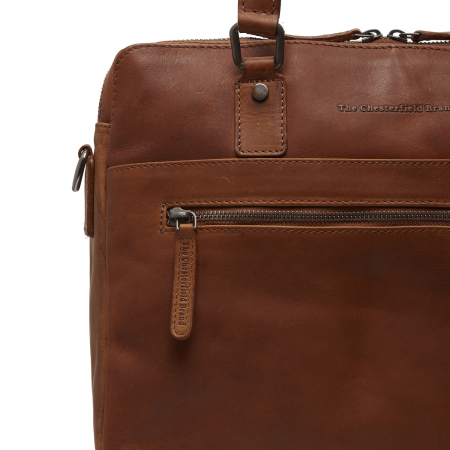 Geanta de dama din piele naturala, The Chesterfield Brand, Bergamo, Maro coniac [3]