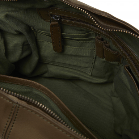 Geanta de dama din piele naturala, The Chesterfield Brand, Bolivia, Verde olive [3]