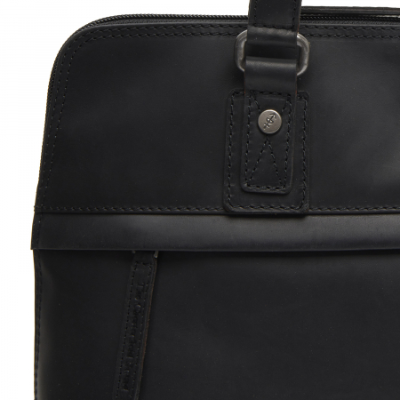 Geanta de dama din piele naturala, The Chesterfield Brand, Branson, Negru [1]