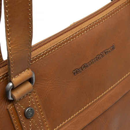 Geanta de dama din piele naturala, The Chesterfield Brand, Branson, Maro coniac [3]