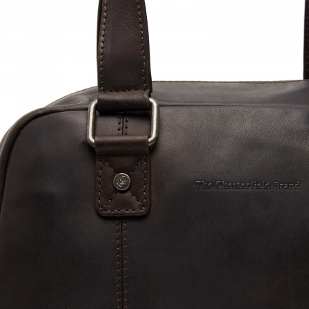 Geanta de dama, din piele naturala, The Chesterfield Brand, Dover, Maro inchis [3]