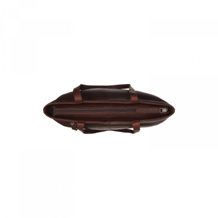 Geanta de dama din piele naturala, The Chesterfield Brand, Emilia, Maro inchis [3]