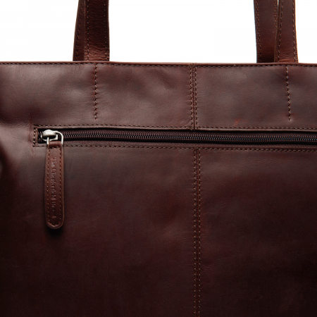 Geanta de dama din piele naturala, The Chesterfield Brand, Emilia, Maro inchis [4]