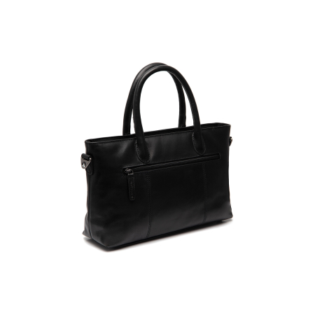 Geanta de dama, din piele naturala, The Chesterfield Brand, Pergamino, Negru [5]