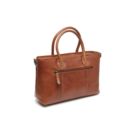 Geanta de dama, din piele naturala, The Chesterfield Brand, Pergamino, Maro coniac [5]