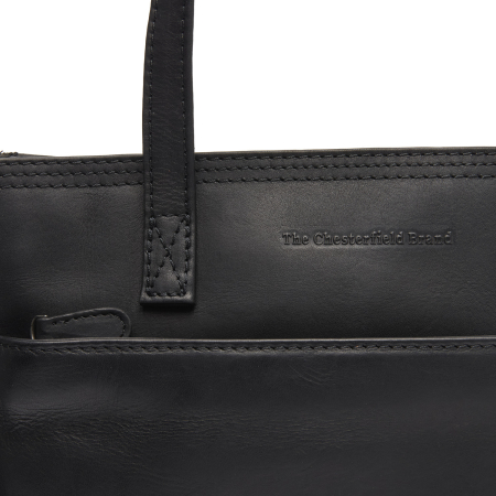 Geanta de dama, din piele naturala, The Chesterfield Brand, Estella, Negru [3]