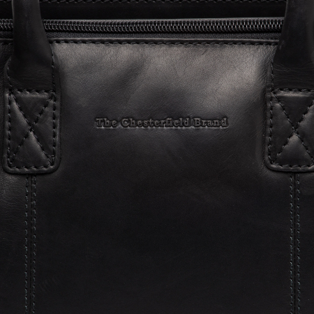 Geanta de dama din piele naturala, The Chesterfield Brand, Ezra, Negru [1]