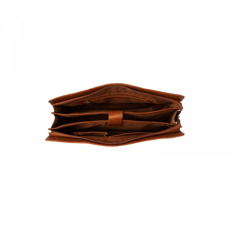 Geanta shopper mare, din piele naturala, The Chesterfield Brand, Fidenza, Maro coniac [2]