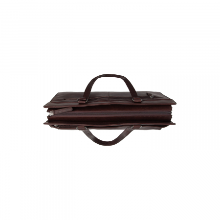 Geanta shopper mare, din piele naturala, The Chesterfield Brand, Fidenza, Maro Inchis [1]