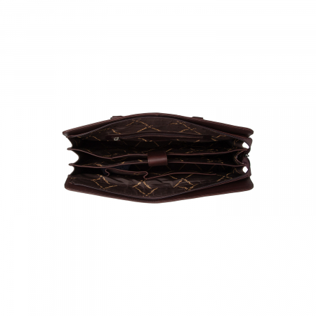 Geanta shopper mare, din piele naturala, The Chesterfield Brand, Fidenza, Maro Inchis [2]