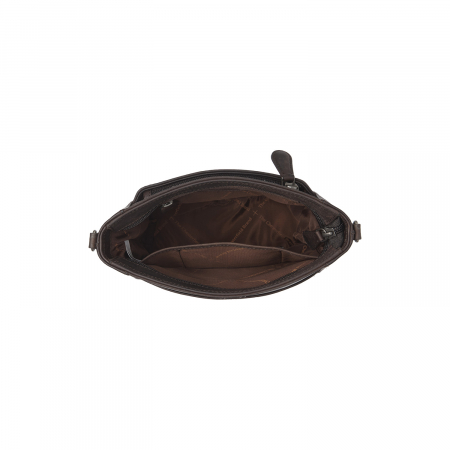 Geanta de dama din piele naturala, The Chesterfield Brand, Fintona, Maro inchis [3]