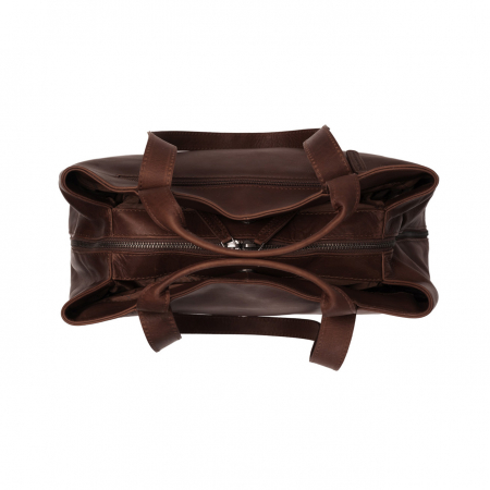 Geanta de dama din piele naturala, The Chesterfield Brand, Gail, de mana si umar, Maro inchis [3]