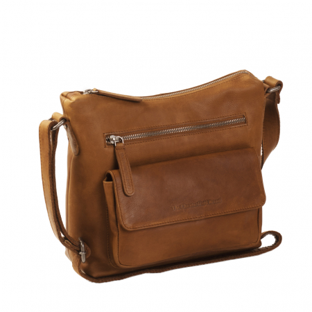 Genti de zi - Geanta de dama din piele naturala, The Chesterfield Brand, Hailey, de umar, Maro coniac