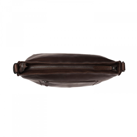 Geanta de dama din piele naturala, The Chesterfield Brand, Joinville, de mana si umar, Maro inchis [3]