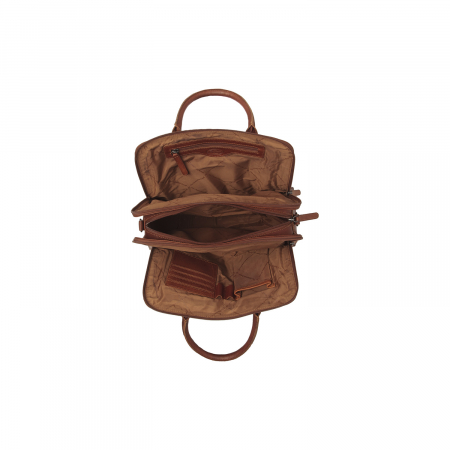 Geanta de dama din piele naturala, The Chesterfield Brand, Layton, Maro coniac [3]