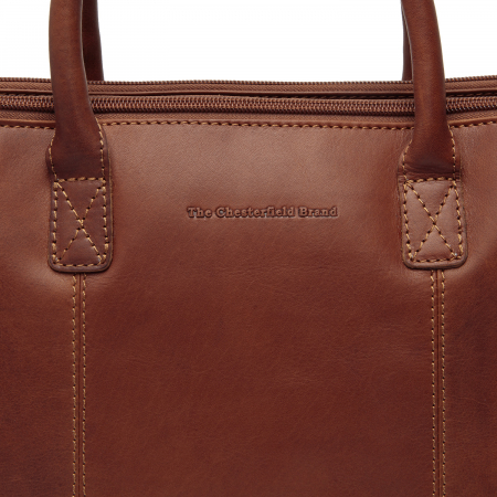 Geanta de dama din piele naturala, The Chesterfield Brand, Layton, Maro coniac [1]
