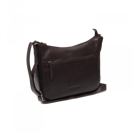 Genti de zi - Geanta de dama din piele naturala, The Chesterfield Brand, Loraine, de umar, Maro inchis