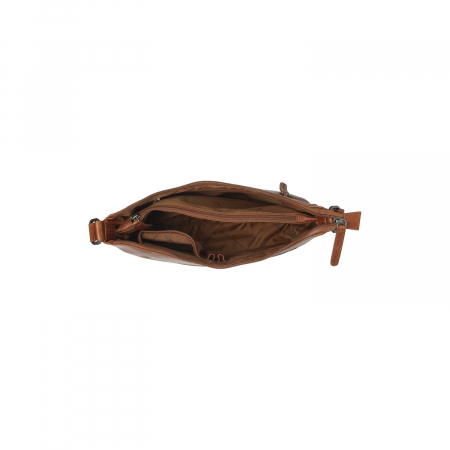 Geanta de dama din piele naturala, The Chesterfield Brand, Loraine, de umar, Maro coniac [3]