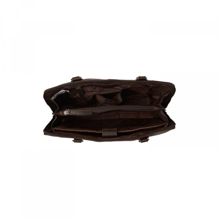 Geanta de dama din piele naturala, The Chesterfield Brand, Lugano, Maro inchis [2]