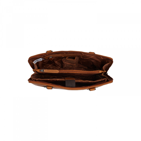 Geanta de dama din piele naturala, The Chesterfield Brand, Lugano, Maro coniac [3]