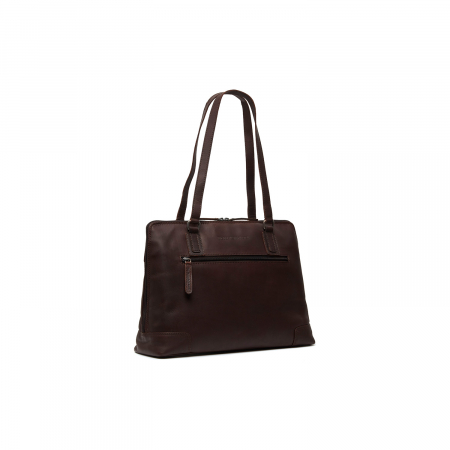 Geanta de dama din piele naturala, The Chesterfield Brand, Lugano, Maro inchis